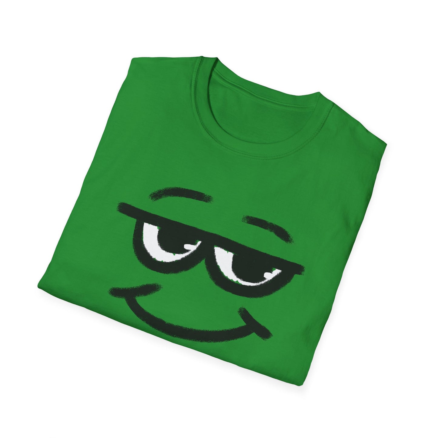 Smirking Sunglasses Face T-Shirt — Cool Minimal Graphic Tee