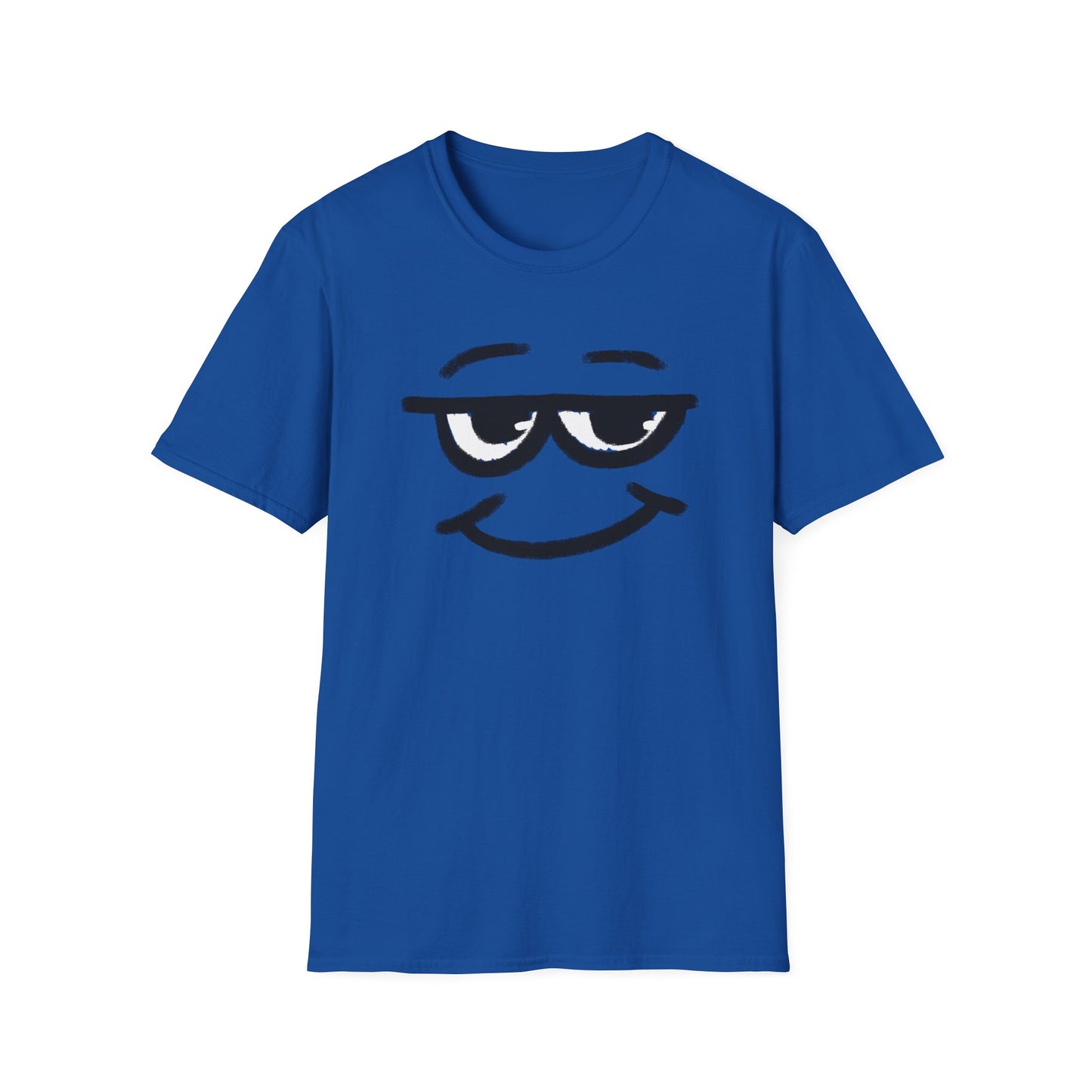 Smirking Sunglasses Face T-Shirt — Cool Minimal Graphic Tee