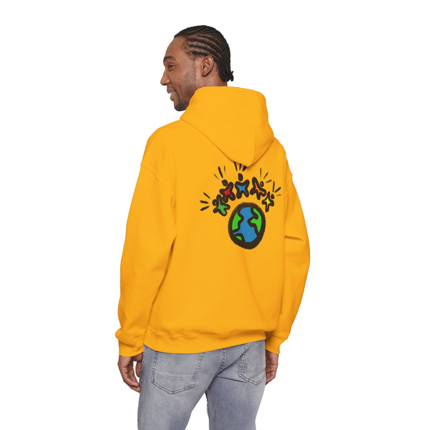 "Earth & Friends" MoDoBo Graphic Hoodie - Unity Planet Design