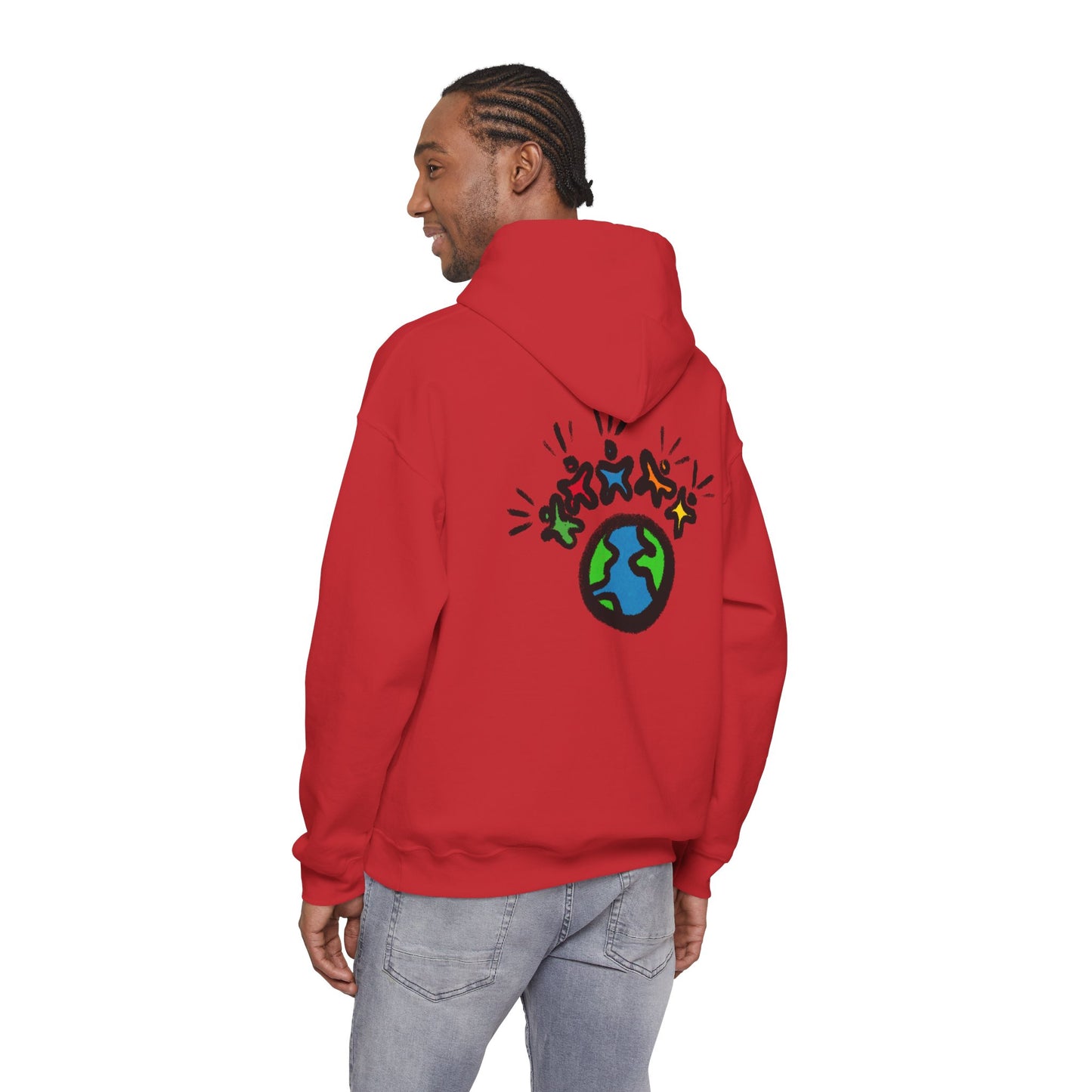 "Earth & Friends" MoDoBo Graphic Hoodie - Unity Planet Design