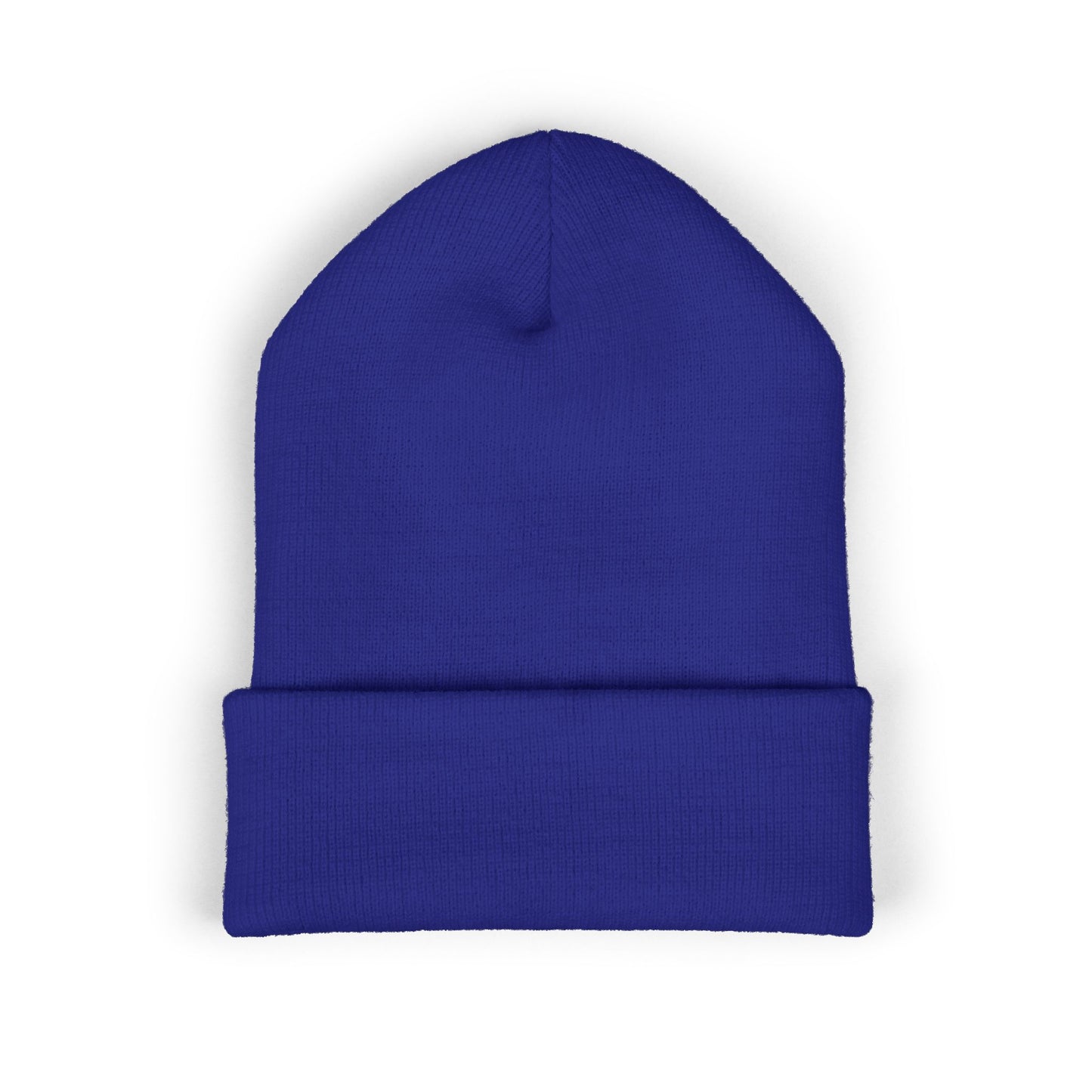 Embroidered Little Sausage Cuffed Beanie — Cute Minimalist Knit Hat