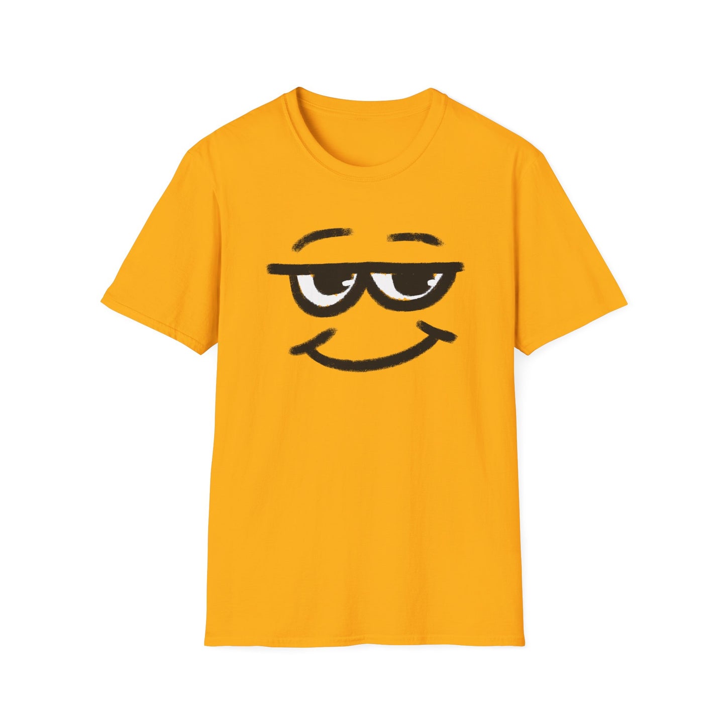 Smirking Sunglasses Face T-Shirt — Cool Minimal Graphic Tee