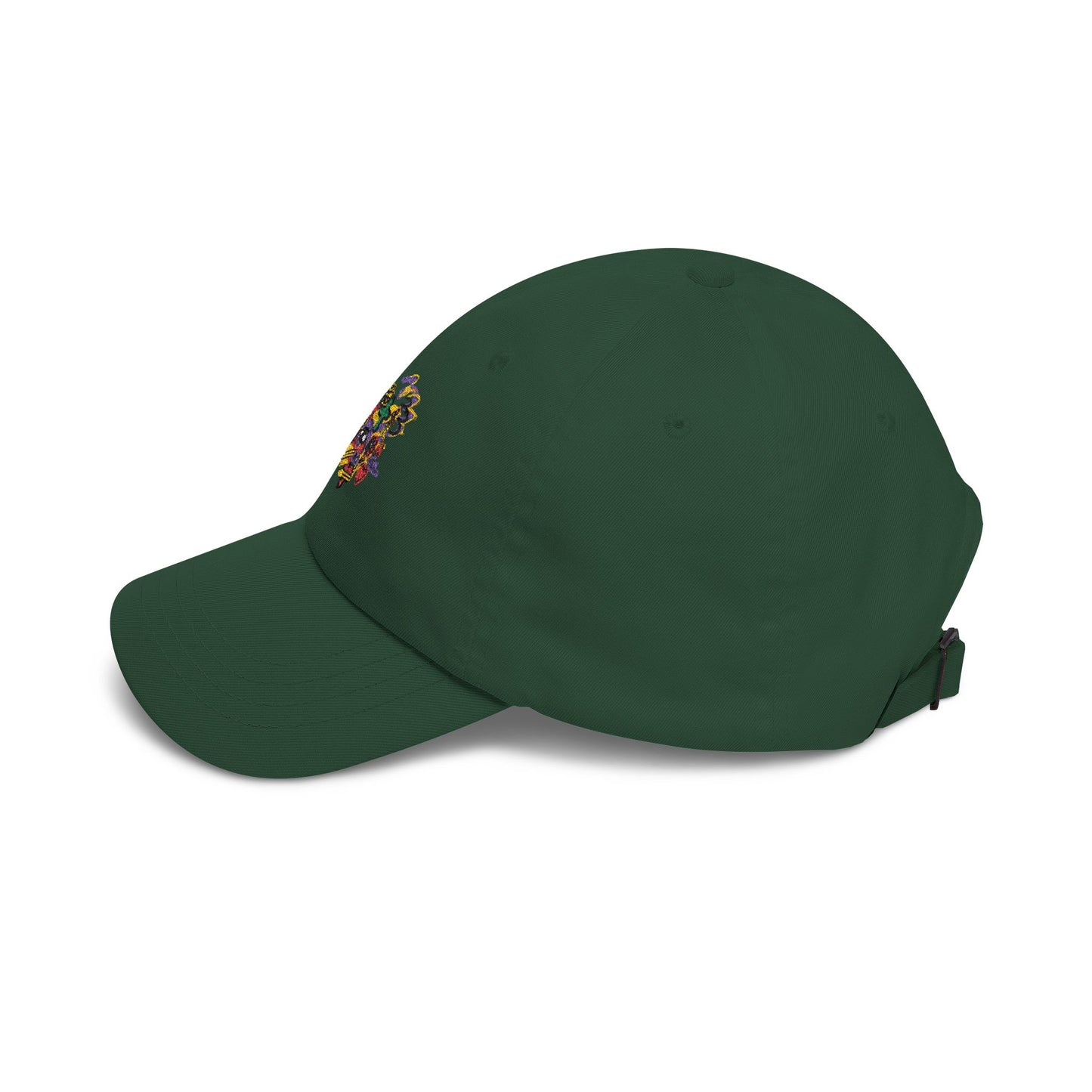 “Flower boi” Dad Cap — Colorful Floral Puzzle Embroidered Baseball Hat