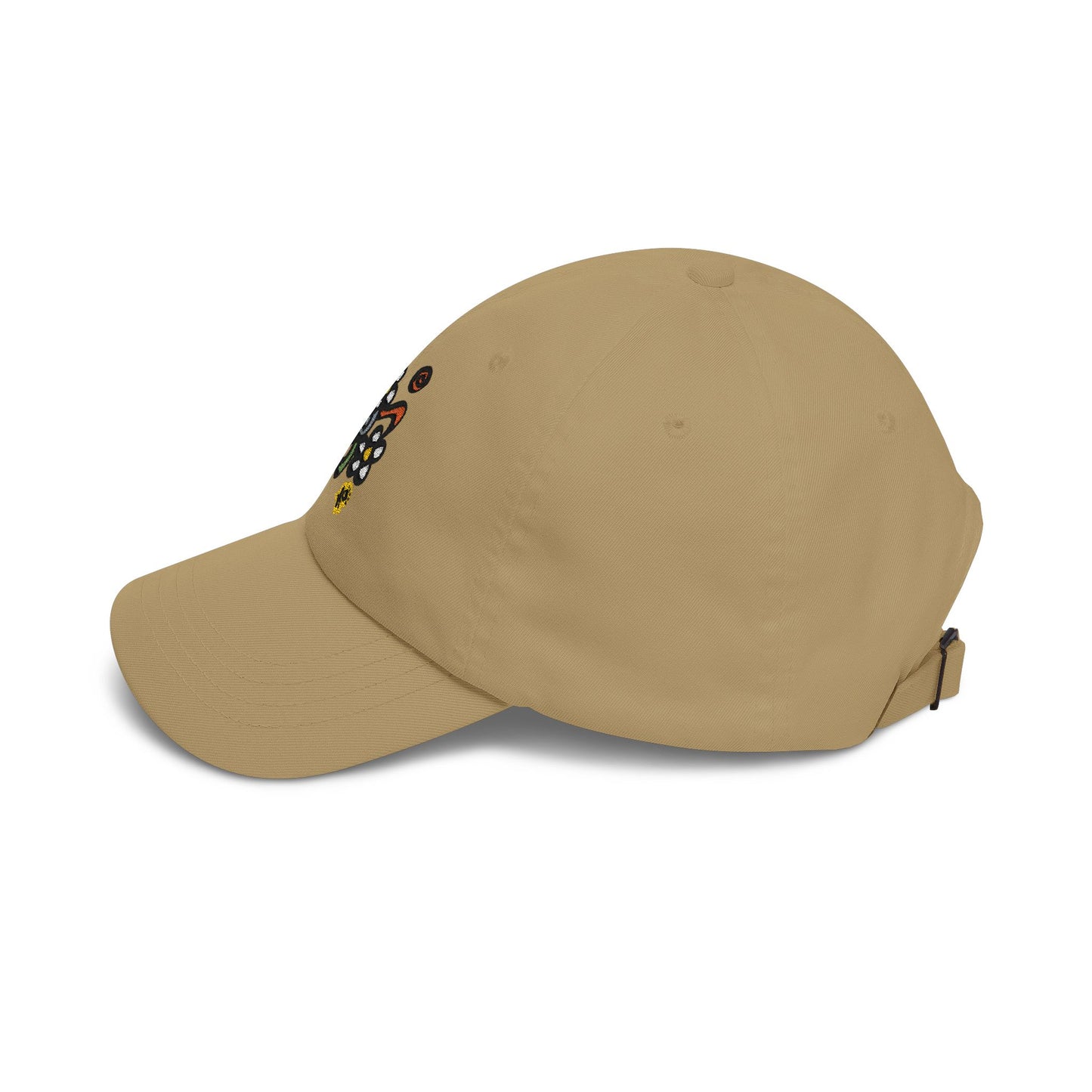 Doodle Daisy Dad Cap — Embroidered Floral Cap