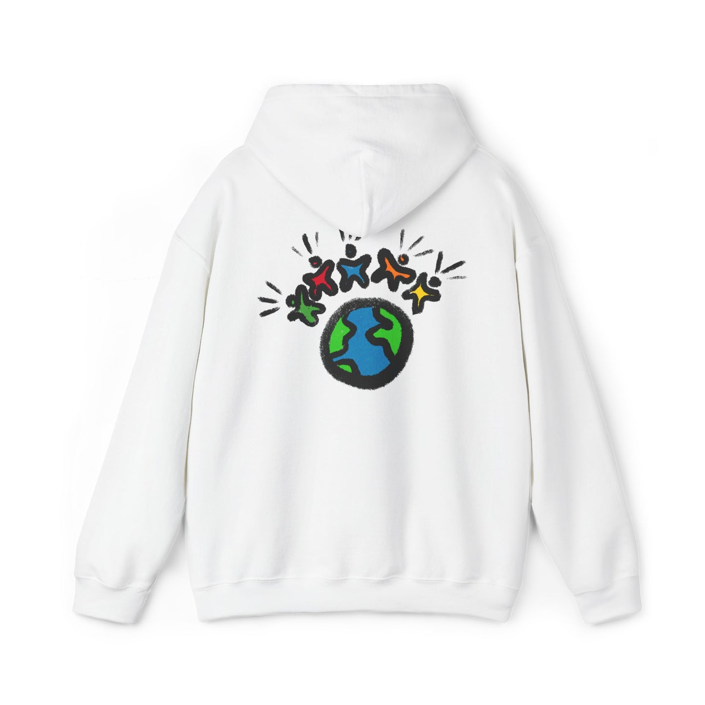 "Earth & Friends" MoDoBo Graphic Hoodie - Unity Planet Design