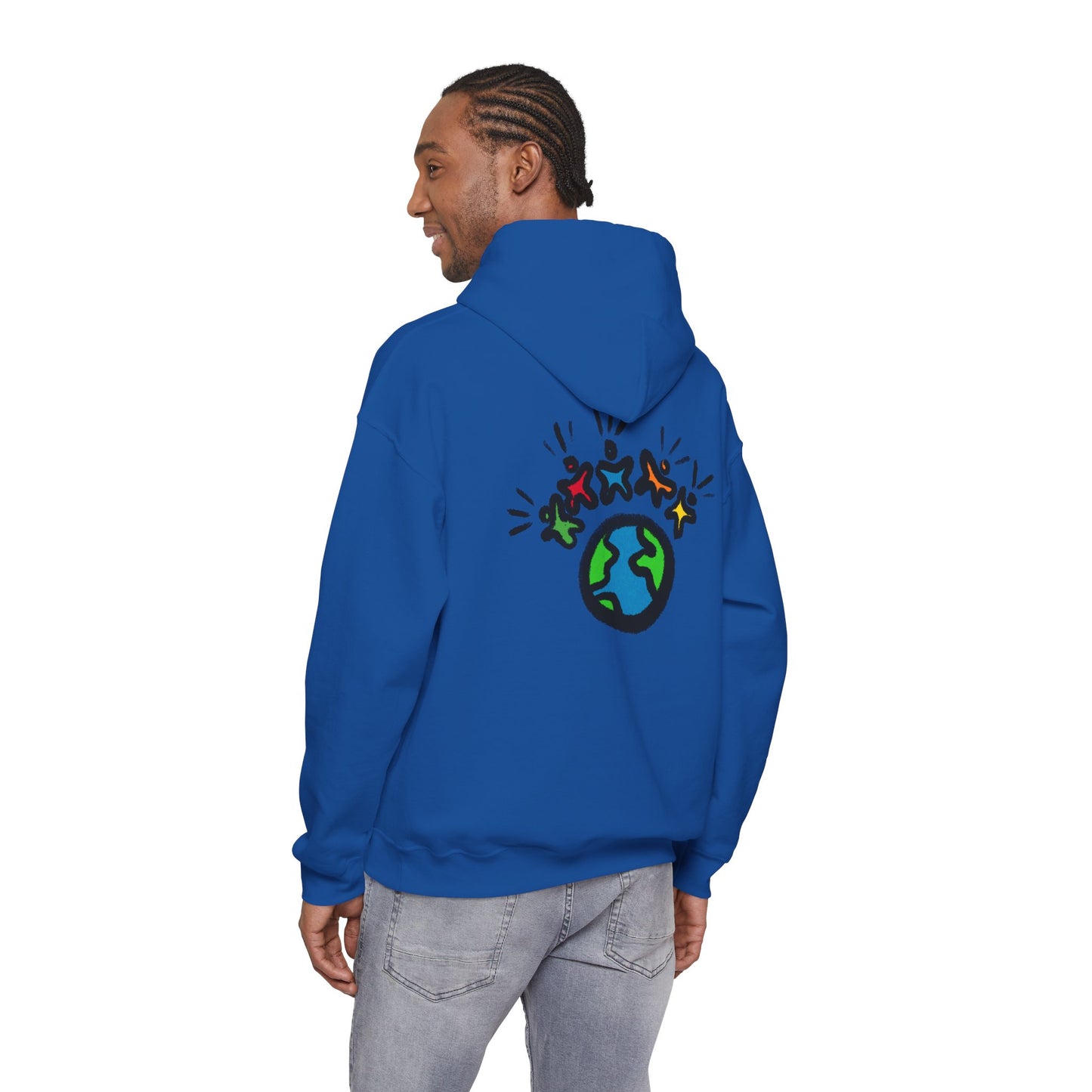 "Earth & Friends" MoDoBo Graphic Hoodie - Unity Planet Design
