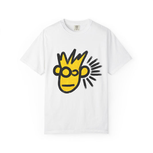Abstract Yellow Monkey Graphic T-Shirt — Playful Streetwear Tee
