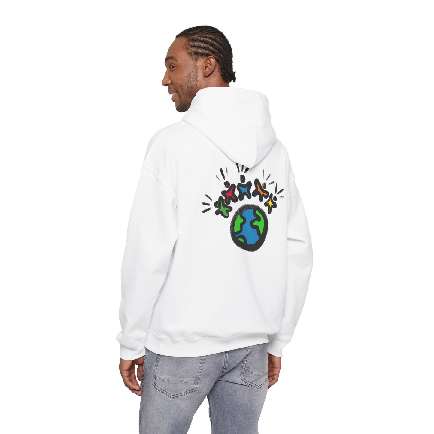 "Earth & Friends" MoDoBo Graphic Hoodie - Unity Planet Design