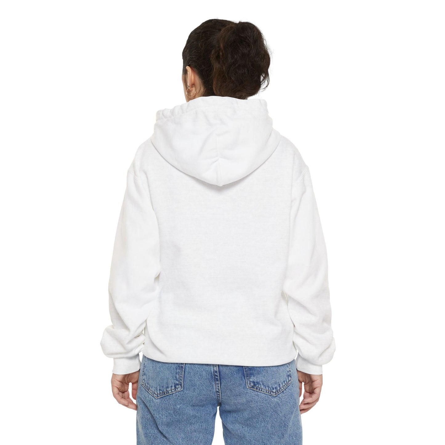 Hoodie — Playful Two-Flower Face Graphic (Red & Yellow)