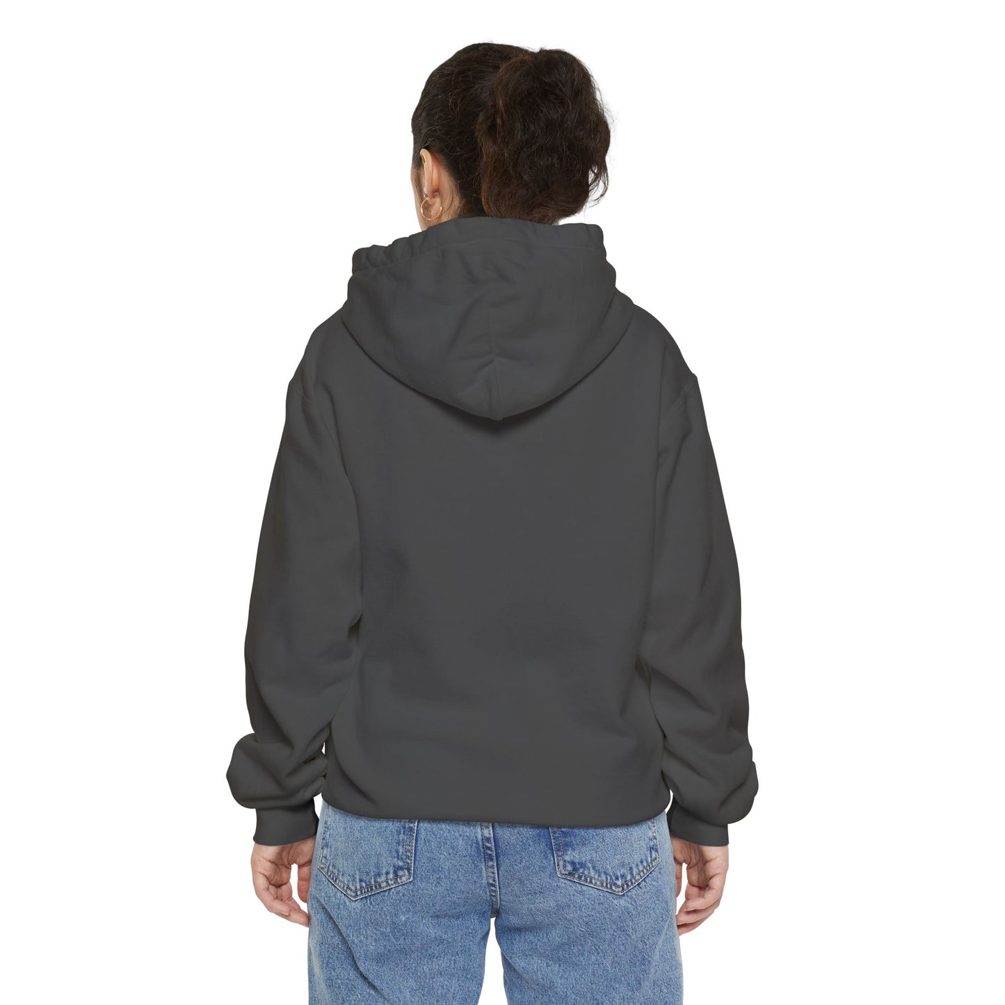 Hoodie — Playful Two-Flower Face Graphic (Red & Yellow)