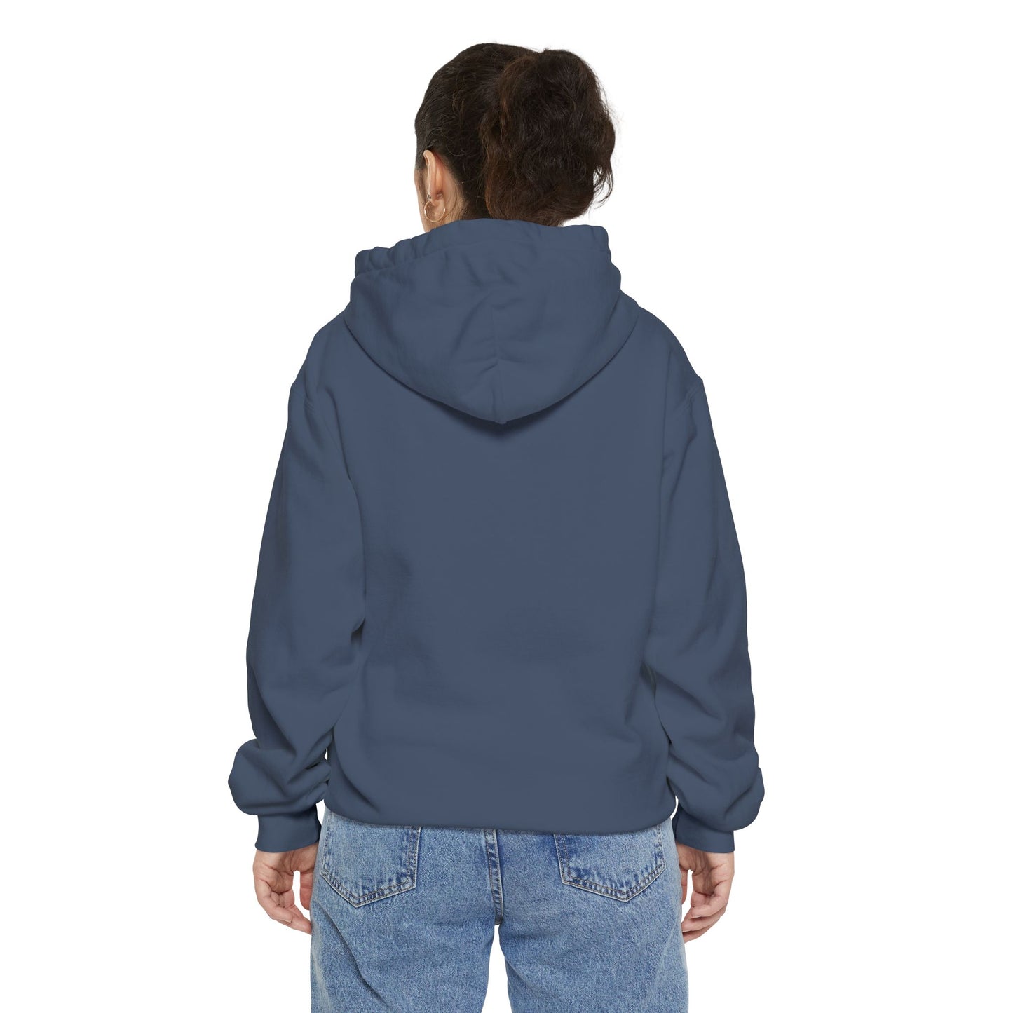 Hoodie — Playful Two-Flower Face Graphic (Red & Yellow)