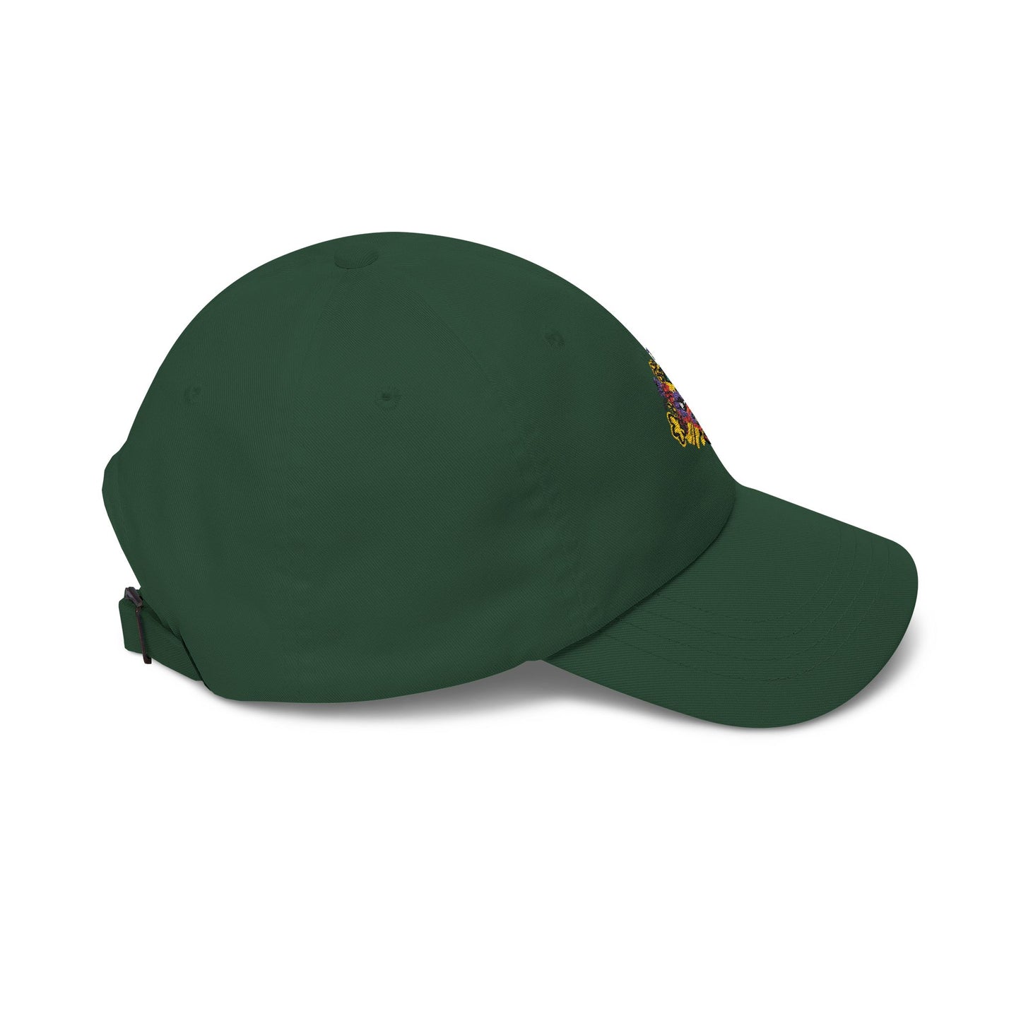“Flower boi” Dad Cap — Colorful Floral Puzzle Embroidered Baseball Hat