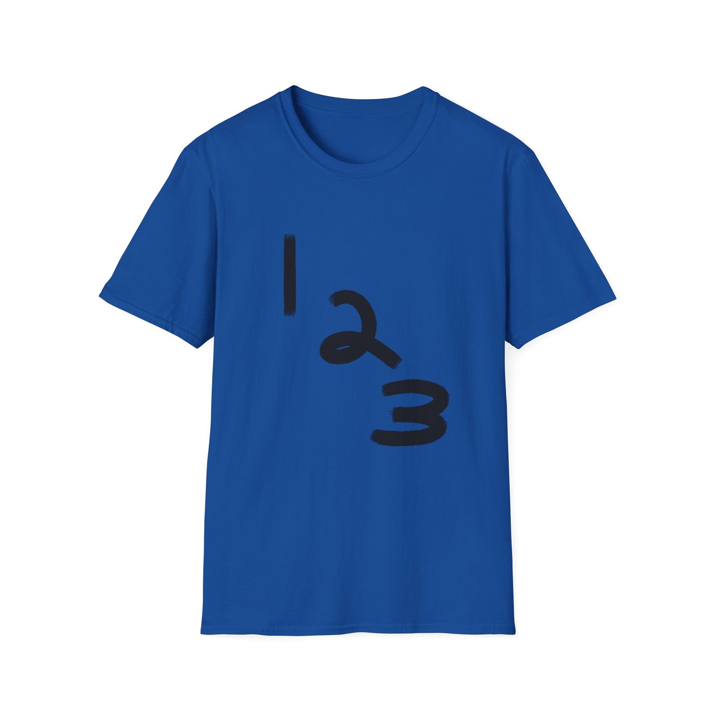 1 2 3 Minimalist Tee — Number Graphic Casual T-Shirt