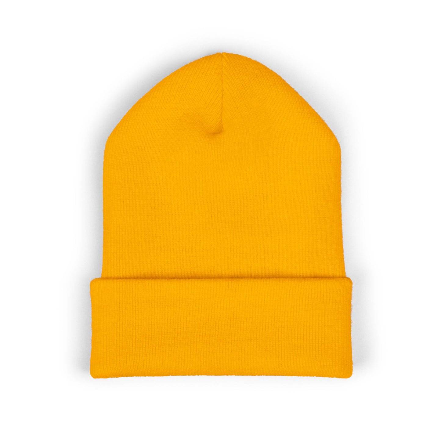 Embroidered Little Sausage Cuffed Beanie — Cute Minimalist Knit Hat