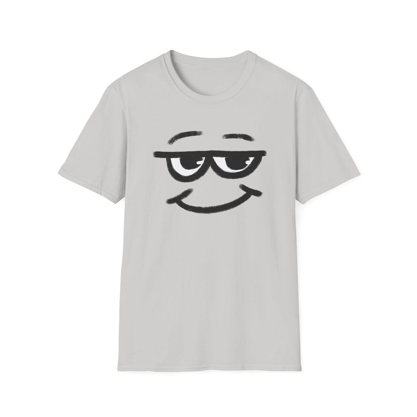 Smirking Sunglasses Face T-Shirt — Cool Minimal Graphic Tee