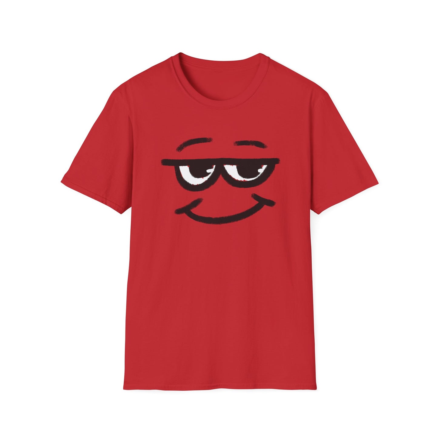 Smirking Sunglasses Face T-Shirt — Cool Minimal Graphic Tee