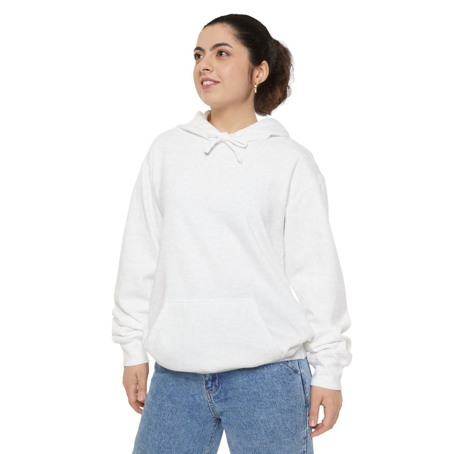 Minimalist Abstract Icon Hoodie — Retro Orange Zen Graphic