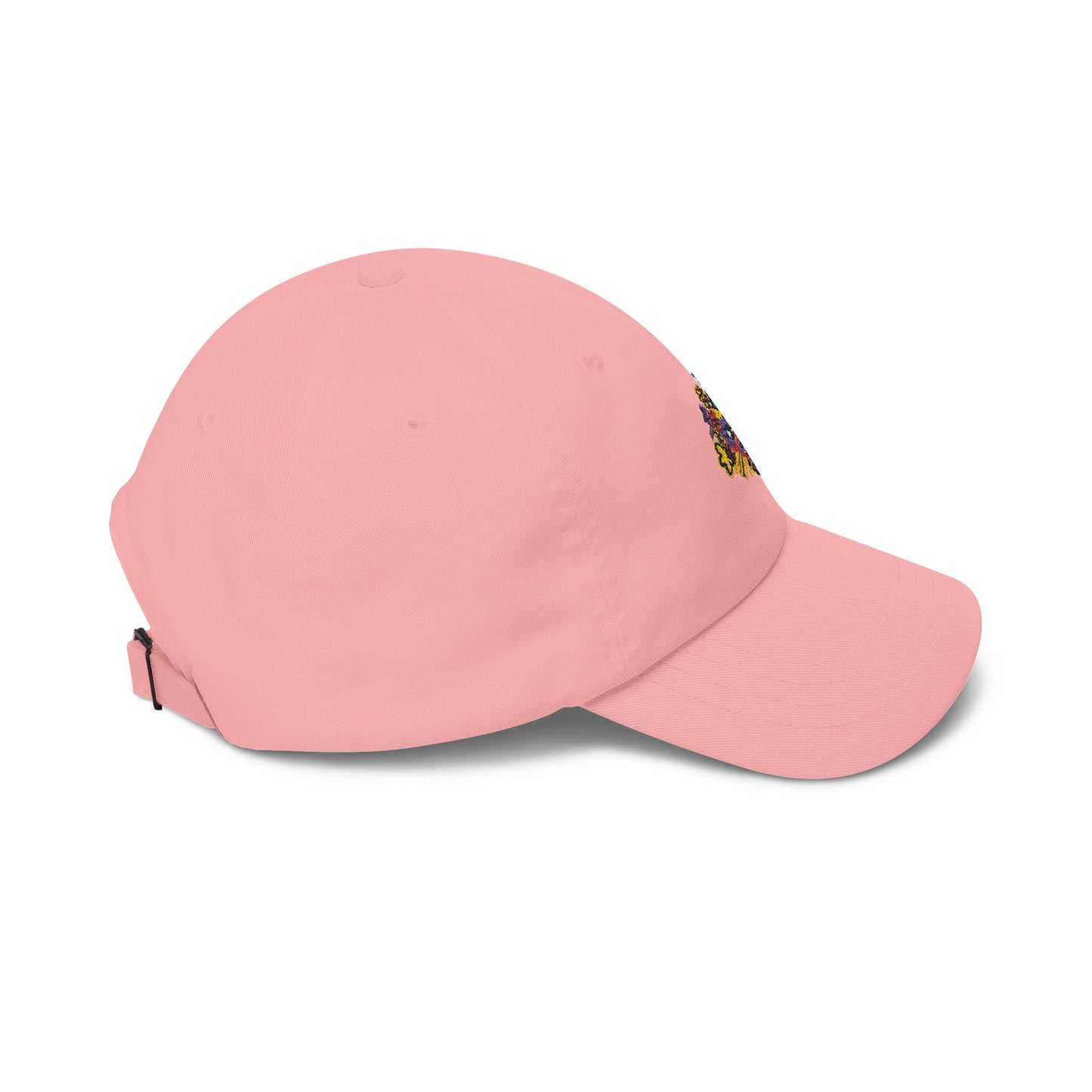 “Flower boi” Dad Cap — Colorful Floral Puzzle Embroidered Baseball Hat