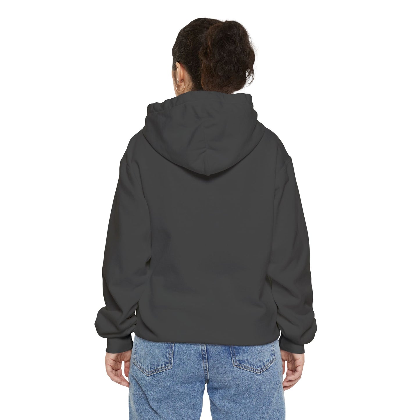 Hoodie — Playful Two-Flower Face Graphic (Red & Yellow)