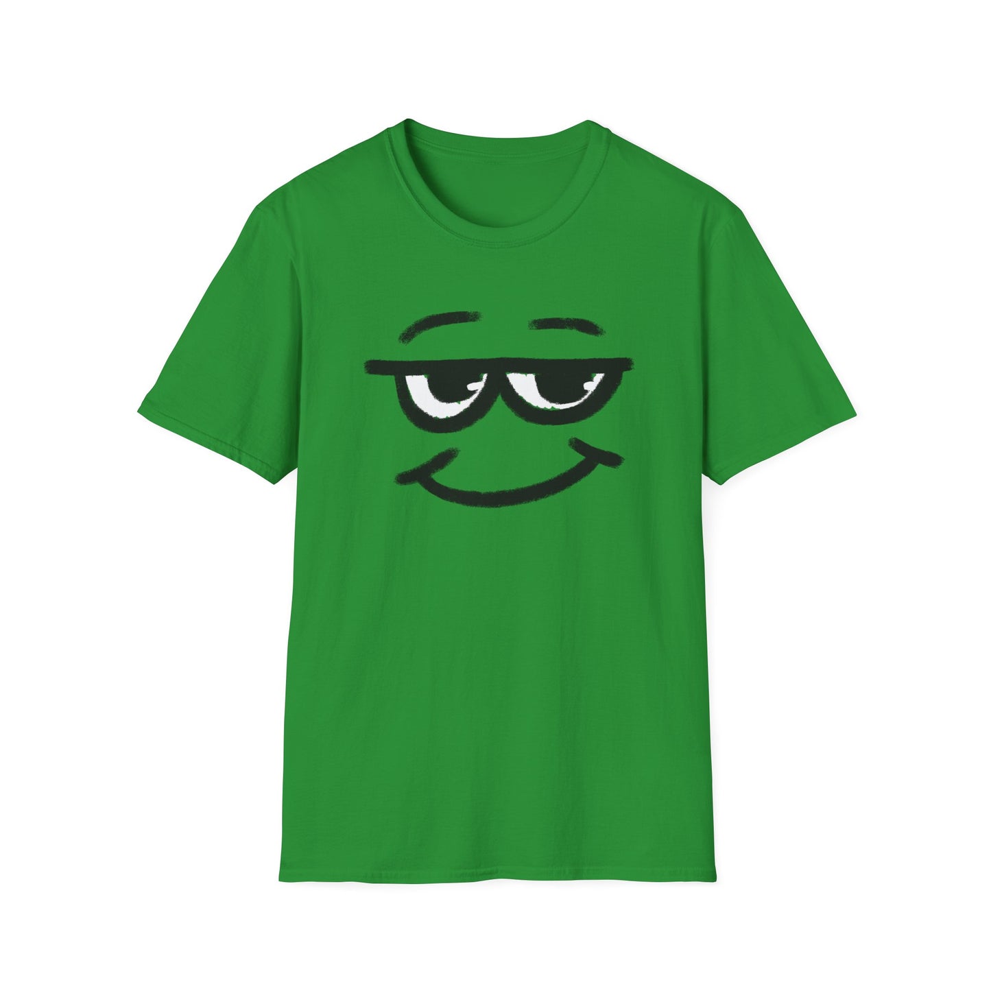 Smirking Sunglasses Face T-Shirt — Cool Minimal Graphic Tee