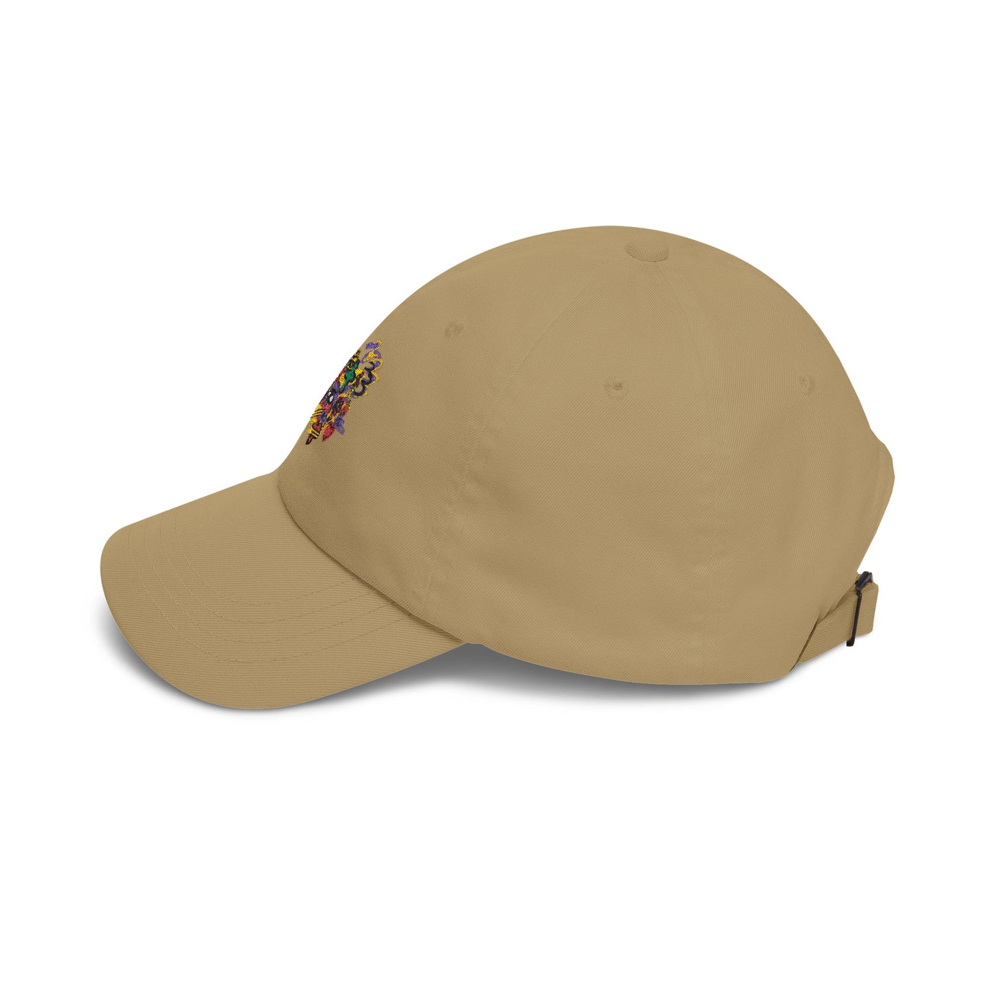 “Flower boi” Dad Cap — Colorful Floral Puzzle Embroidered Baseball Hat