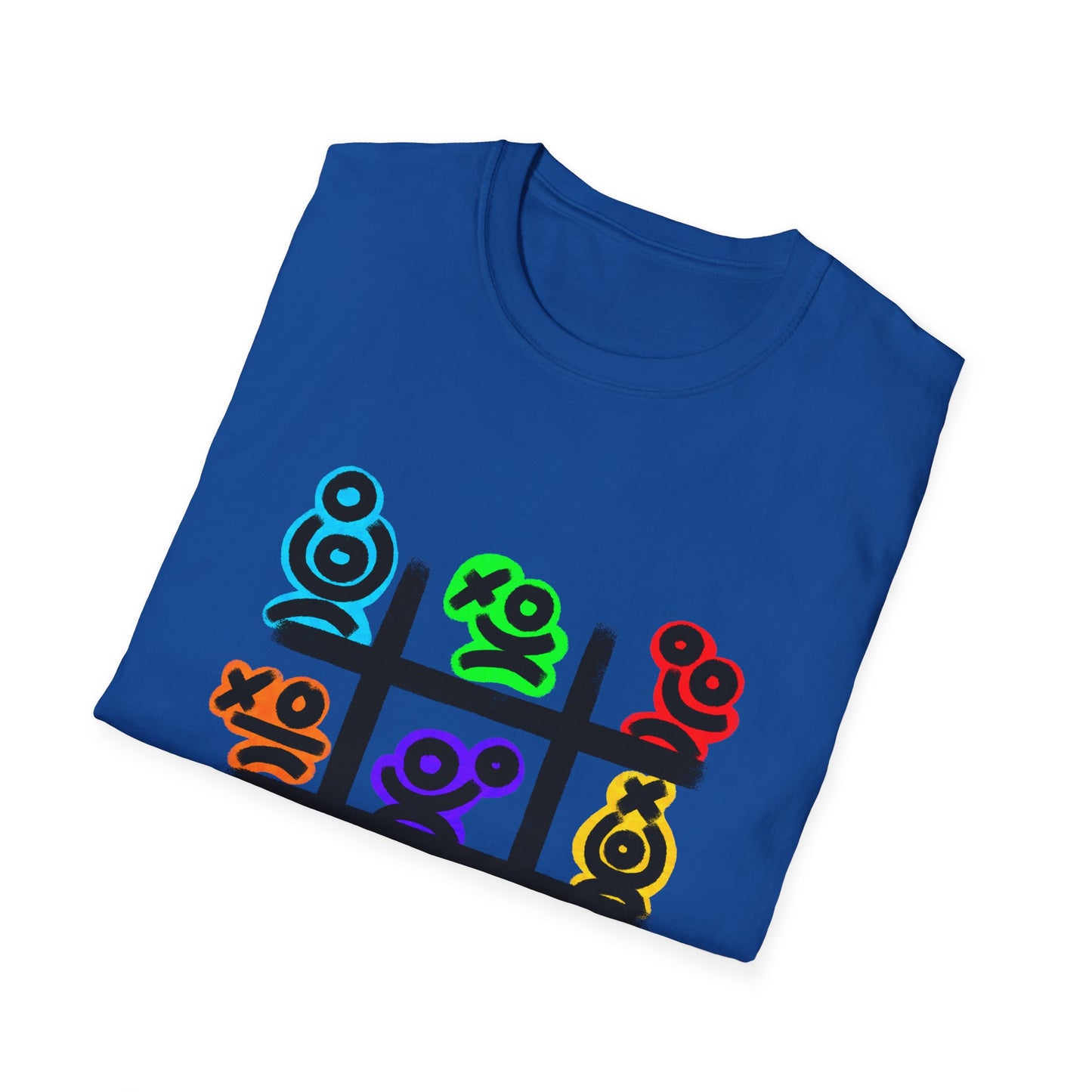 Tic-Tac-Toe Neon Symbols T-Shirt