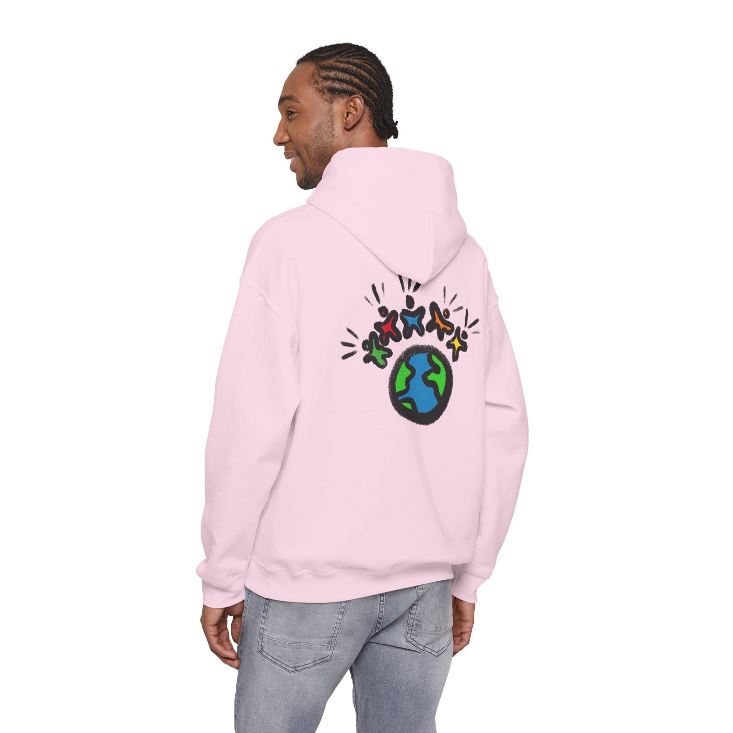"Earth & Friends" MoDoBo Graphic Hoodie - Unity Planet Design