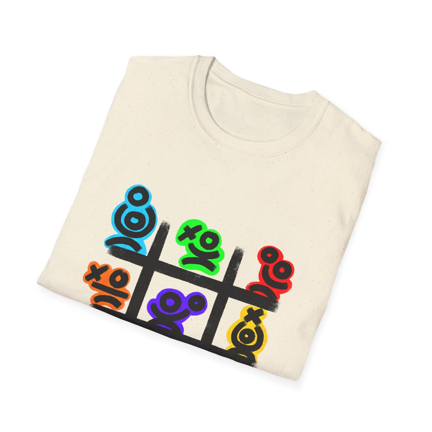 Tic-Tac-Toe Neon Symbols T-Shirt