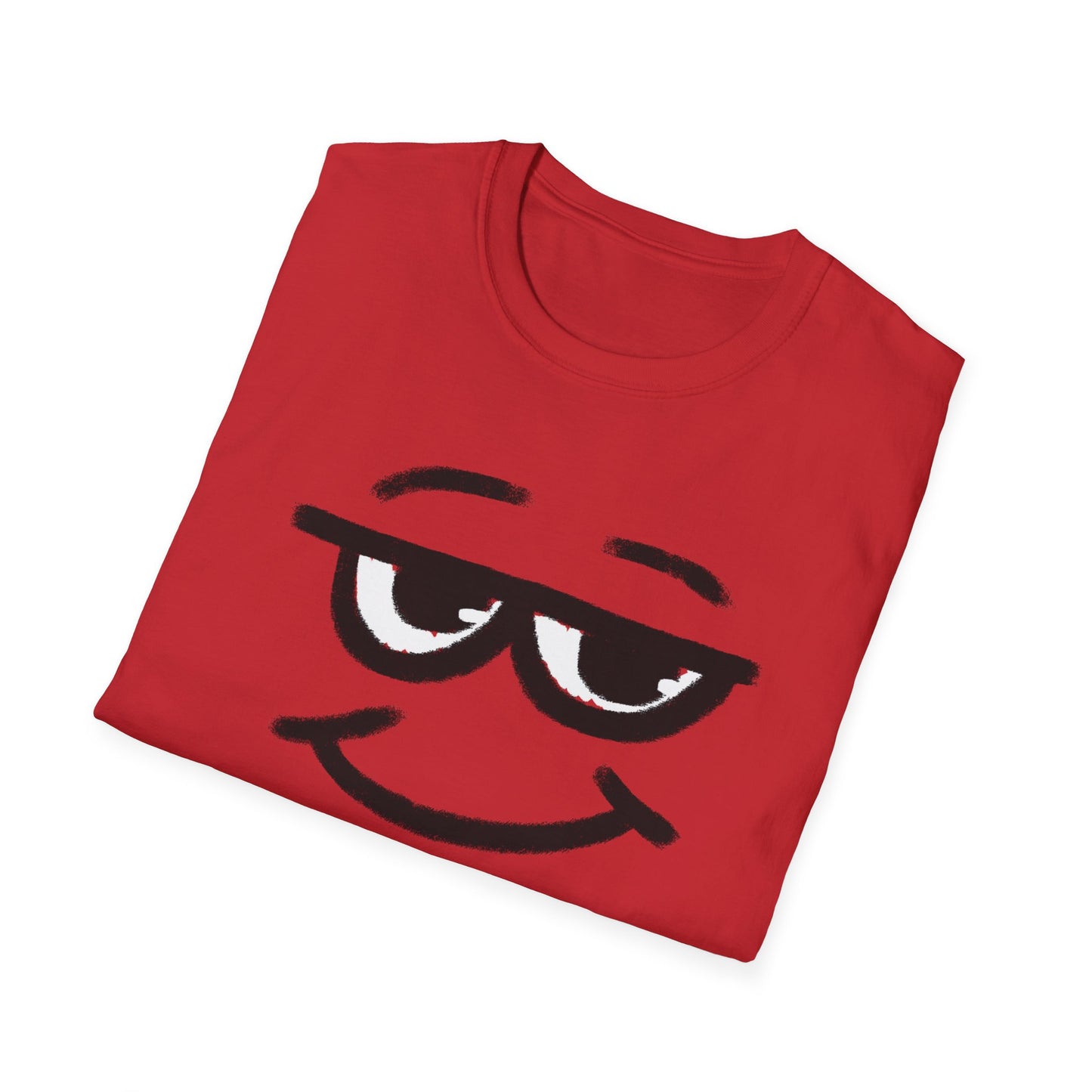 Smirking Sunglasses Face T-Shirt — Cool Minimal Graphic Tee