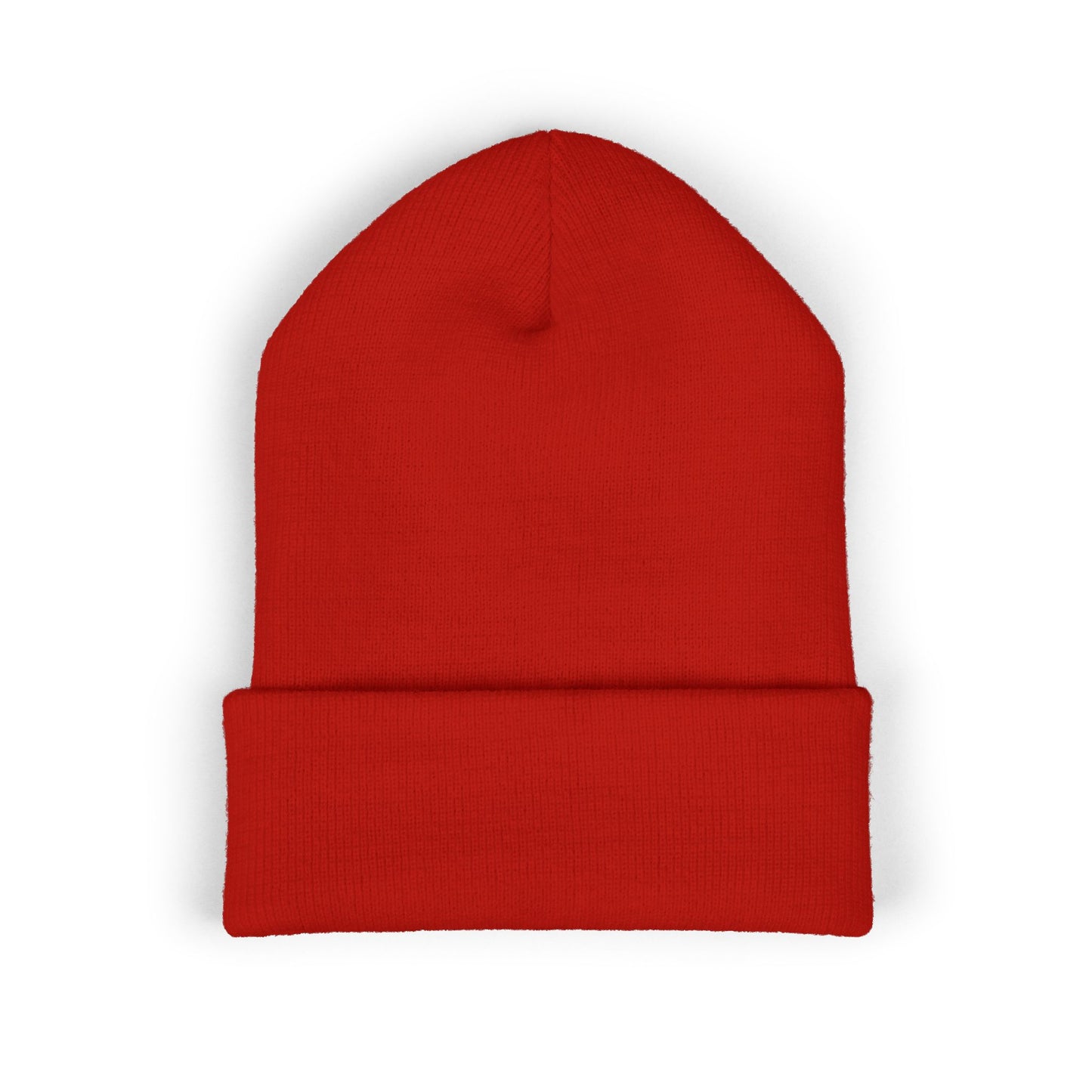 Embroidered Little Sausage Cuffed Beanie — Cute Minimalist Knit Hat