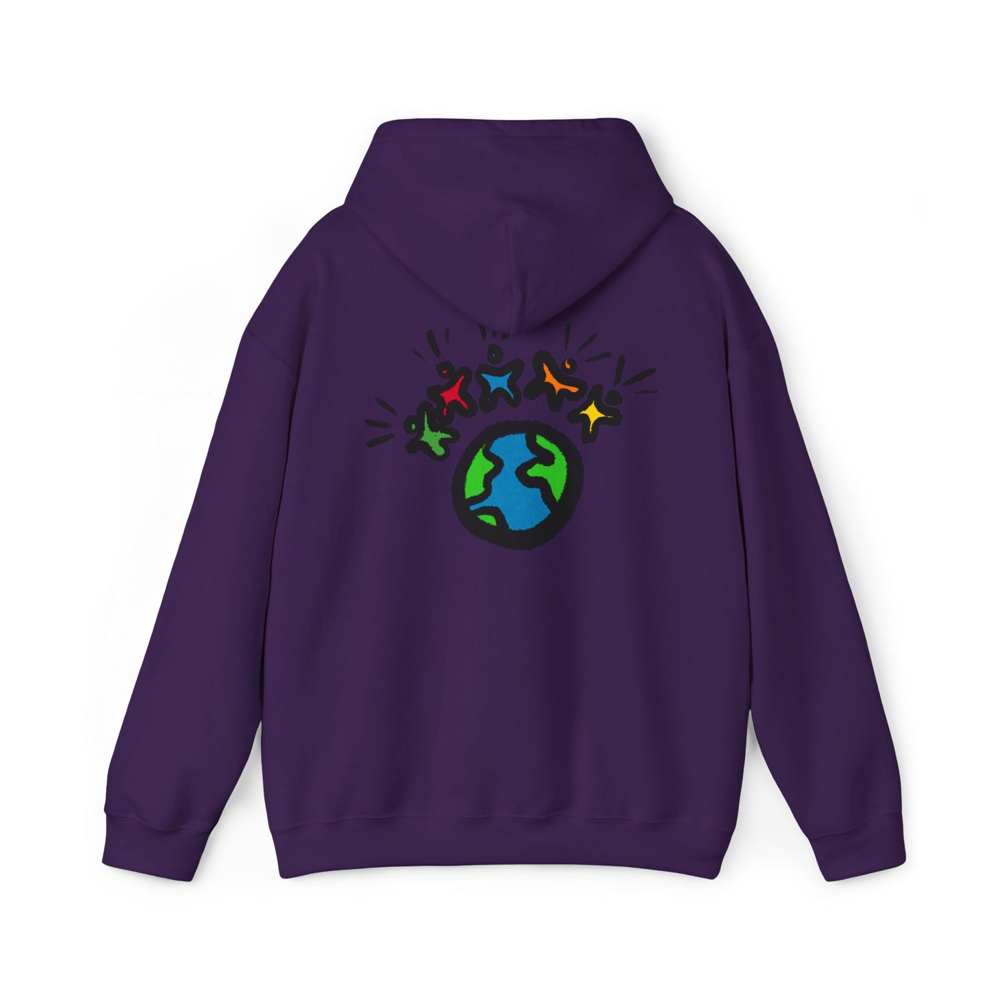 "Earth & Friends" MoDoBo Graphic Hoodie - Unity Planet Design