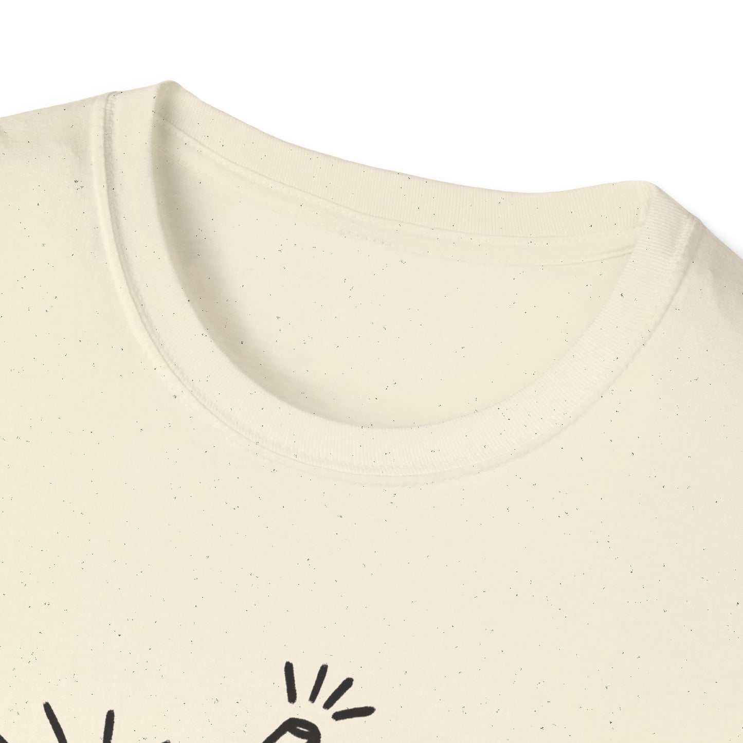 Abstract Doodle Tee — Colorful Surreal Breakfast Illustration