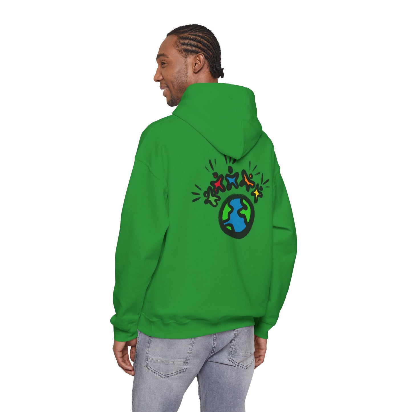 "Earth & Friends" MoDoBo Graphic Hoodie - Unity Planet Design