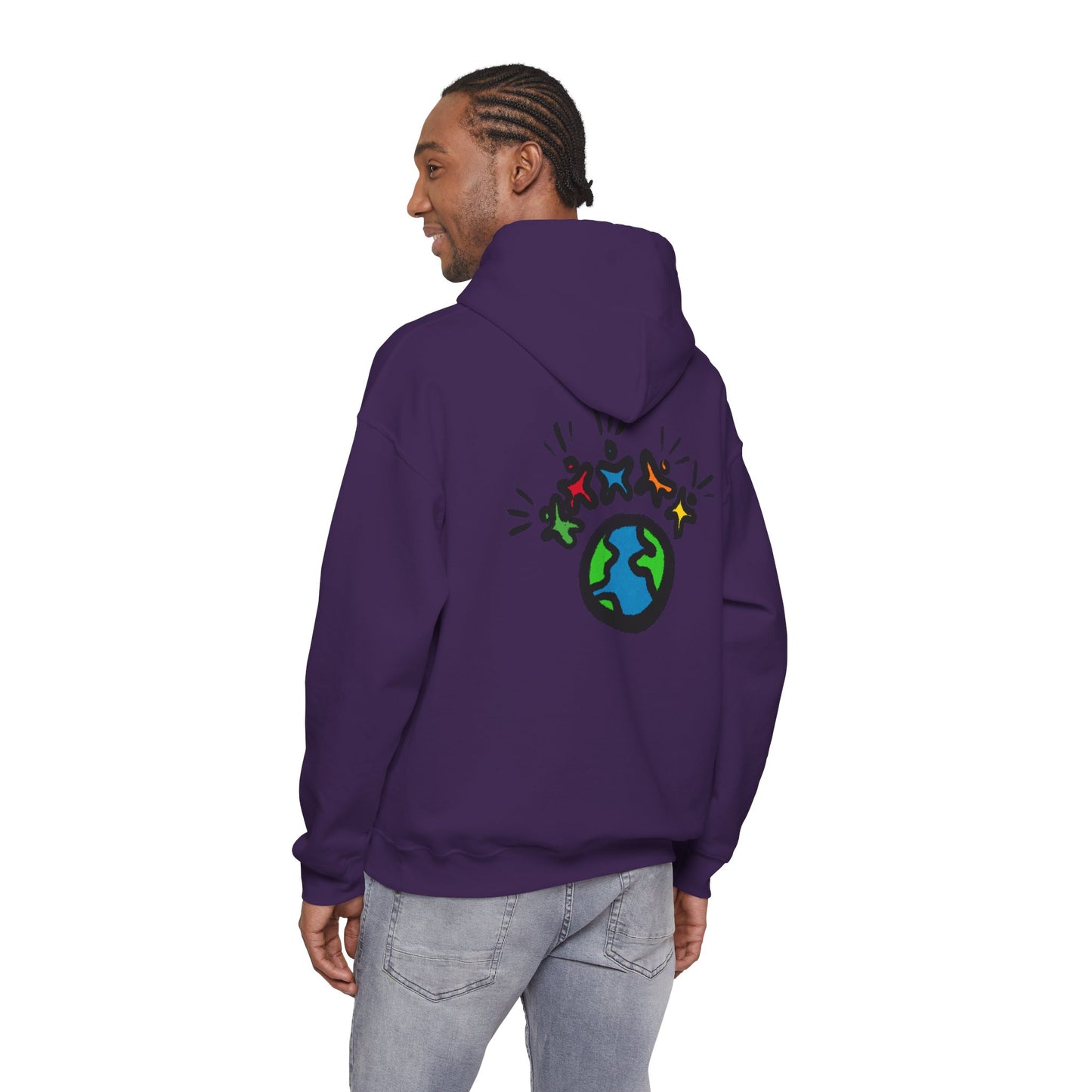 "Earth & Friends" MoDoBo Graphic Hoodie - Unity Planet Design